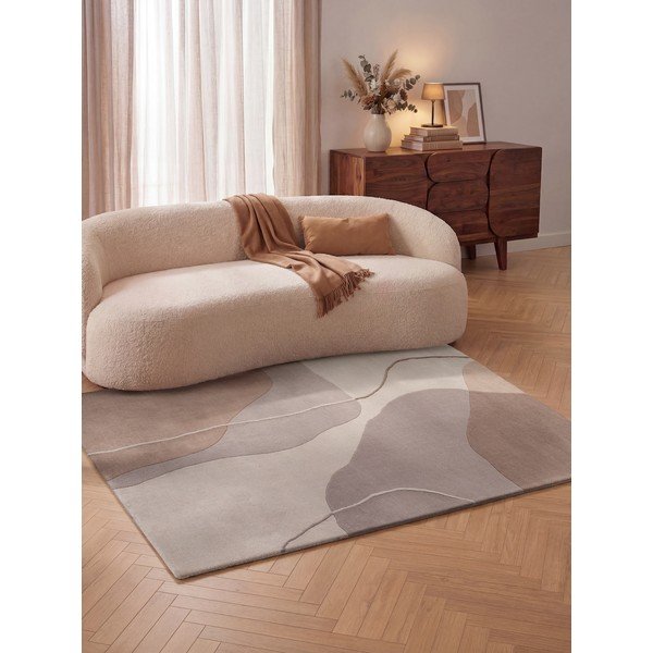 Barna-bézs gyapjú szőnyeg 200x290 cm Virelle – Villeroy&Boch-image-1