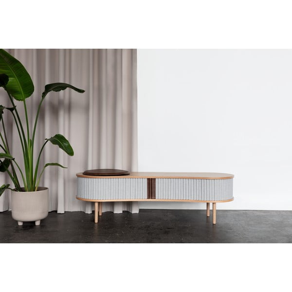 Barna-bézs TV-állvány tölgyfa dekorral 140x40 cm Audacious – UMAGE-image-1