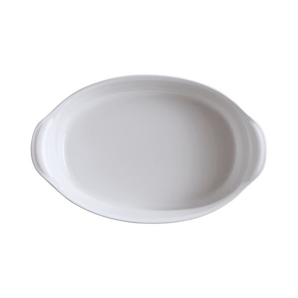 Fehér ovális sütőtál, 2,3 l - Emile Henry-image-1