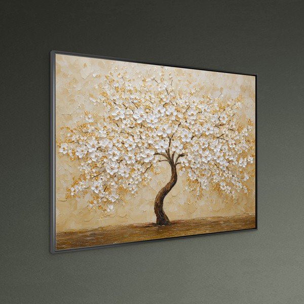 Nyomtatott keretezett kép 80x60 cm Golden Tree – Styler-image-1