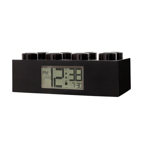 Brick fekete digitális ébresztőóra - LEGO®-image-1