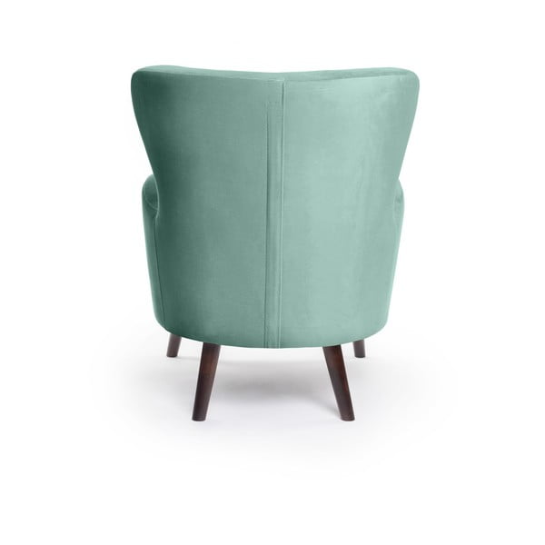 Mentazöld bársony füles fotel Noemye – Bonami Selection-image-4