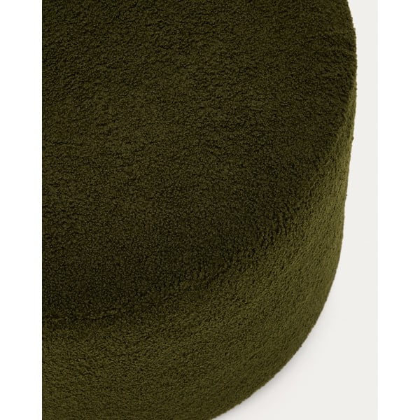 Zöld buklé puff Kaeli – Kave Home-image-1