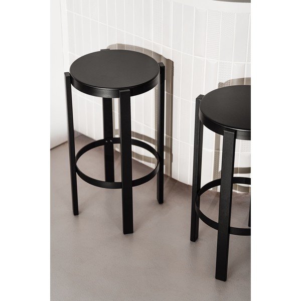 Fekete acél ülőke Doon – noo.ma-image-1