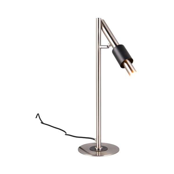 Fekete-ezüstszínű LED asztali lámpa (magasság 50 cm) Ikaris – Trio Select-image-1