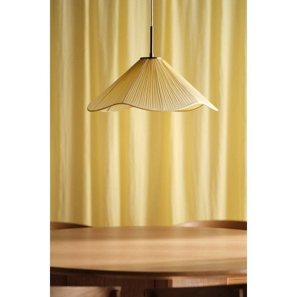 Sárga textil függőlámpa ø 50 cm Lunaria – Jotex-image-3