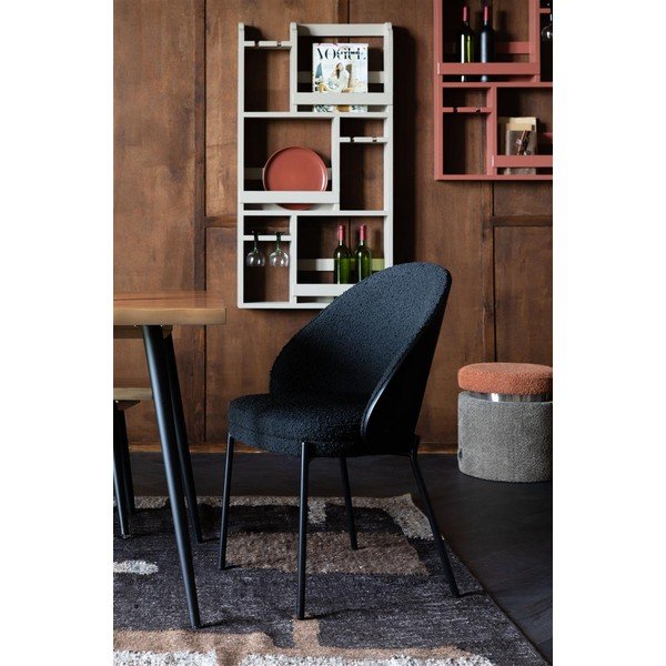 Piros fali kaucsukfa bortartó polcos állvány, palackok száma 12 80x120x10 cm Myron – Dutchbone-image-1