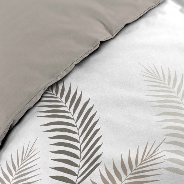 Fehér-szürke kétszemélyes pamut ágyneműhuzat 200x200 cm Goyave – douceur d'intérieur-image-4