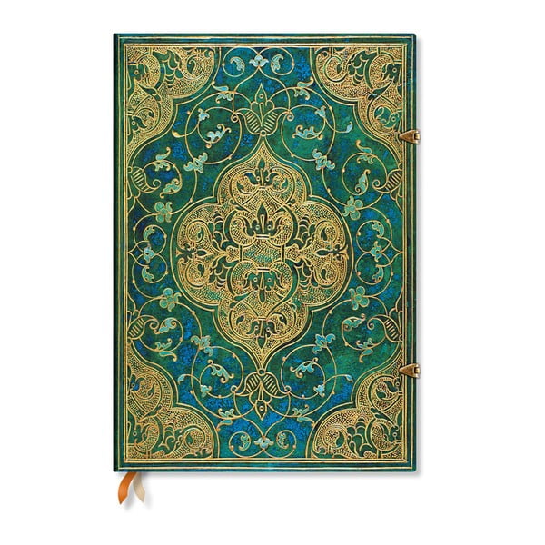 Turquoise Chronicles keményfedeles sima jegyzetfüzet, 21 x 30 cm - Paperblanks