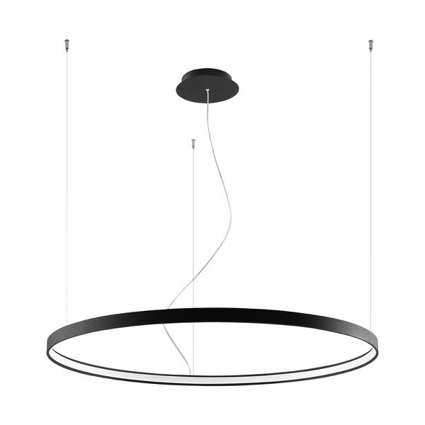 Fekete alumínium LED függőlámpa ø 110 cm RIO – Thoro