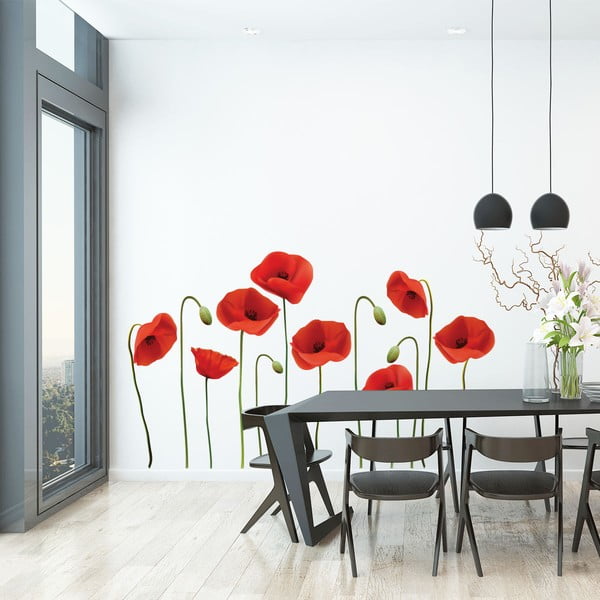 Vermeil Poppies falmatrica szett, 40 x 45 cm - Ambiance