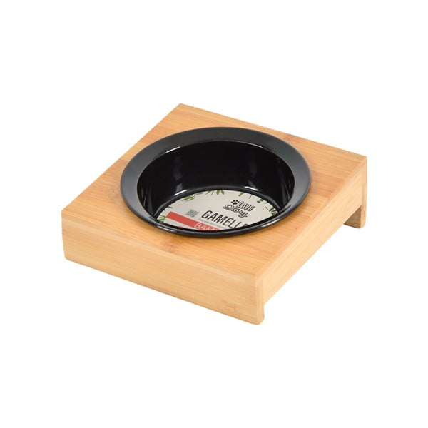 Bambusz tálka állvánnyal kutyáknak ø 12 cm – Love Story-image-2