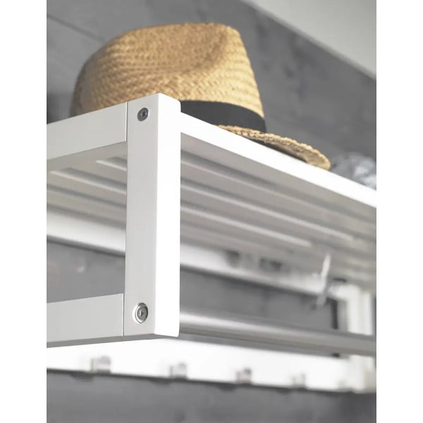 Fehér nyírfa fali fogas polccal Confetti – Rowico-image-1