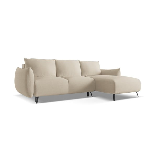 Bézs sarokkanapé (jobb oldali) Malie – Makamii-image-2