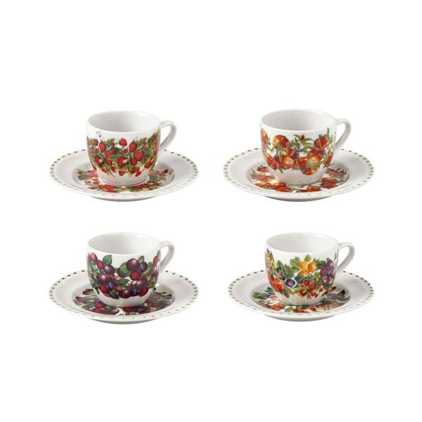 Fehér new bone china csésze szett 4 db-os 90 ml Le Primizie – Brandani