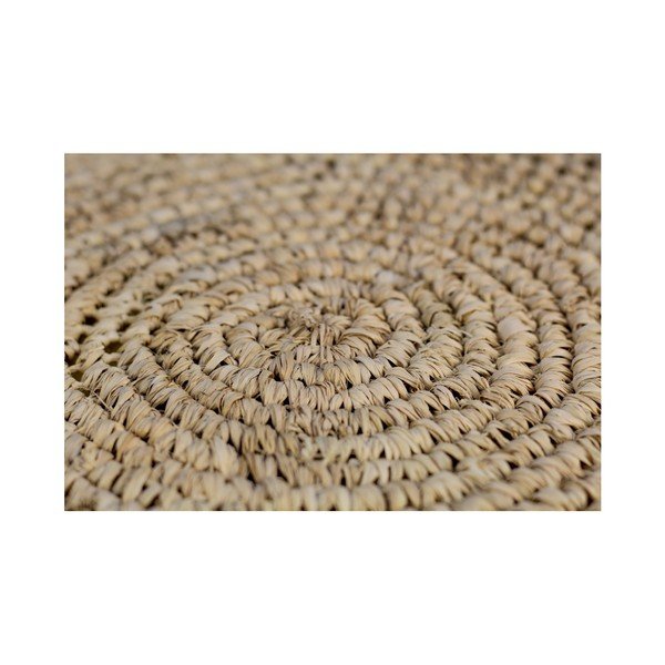 Raffia raffiából készült puff, 34 x 40 cm - HSM collection-image-1