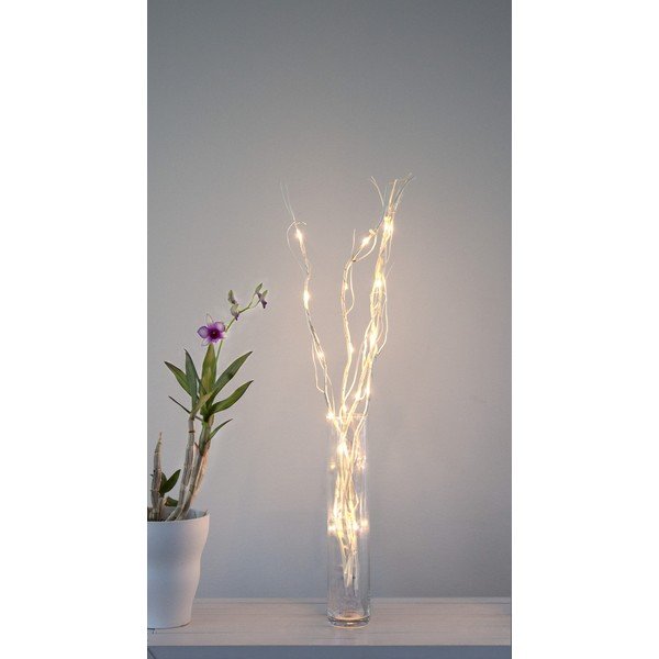 Fehér fénydekoráció ø 8 cm Willow – Star Trading-image-3
