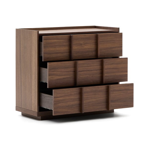 Barna komód diófa dekorral 100x78x50 cm Onix – Kave Home-image-4
