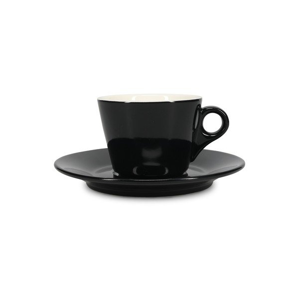 Fekete porcelán csésze cappucinóhoz 160 ml Barista – BonBistro-image-2