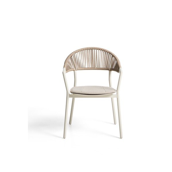 Bézs párnázott kerti szék Alimia – Kave Home-image-4