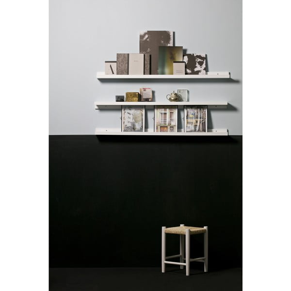 Fehér fali polc képekhez 120 cm Studio – WOOOD-image-1