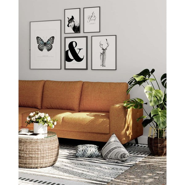 Narancssárga sarokkanapé (variálható) Fynn – Ghado-image-4