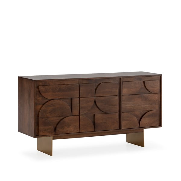 Barna mangófa komód 145x76x40 cm Trisha – MOME-image-2