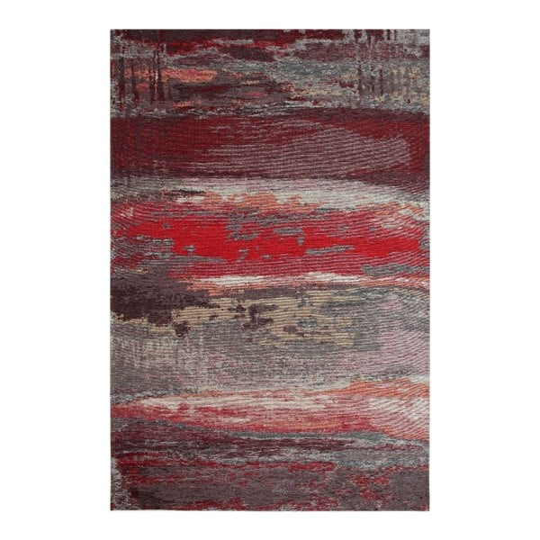 Red Abstract futószőnyeg, 80 x 300 cm - Eco Rugs