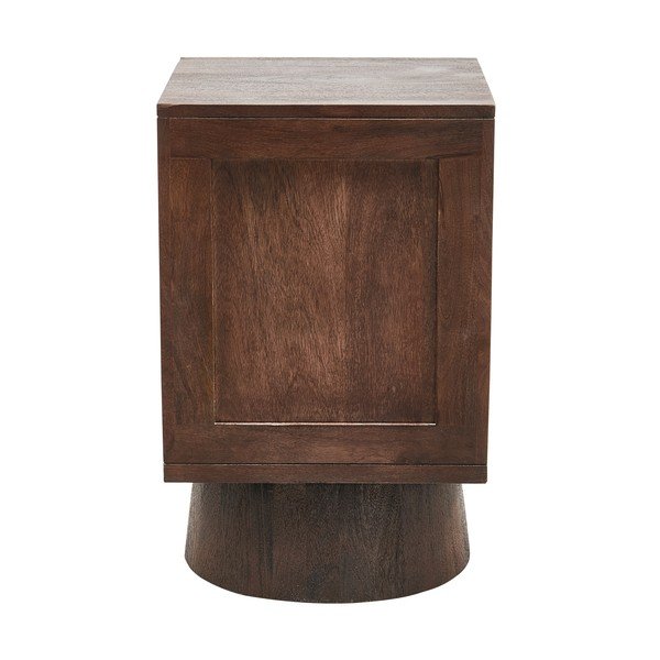 Sötétbarna mangófa éjjeliszekrény Crumble – WOOOD-image-4