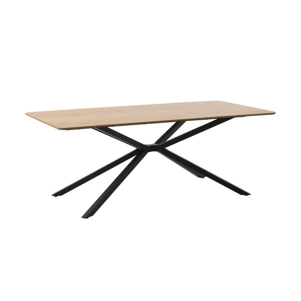 Étkezőasztal tölgyfa dekoros asztallappal 90x160 cm Cesura – Unique Furniture-image-3