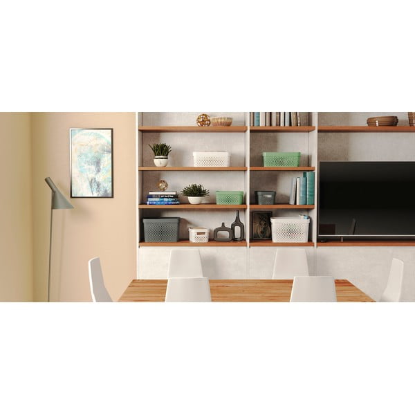 Infinity Dots szürke tárolókosár, 11 l - Curver-image-1