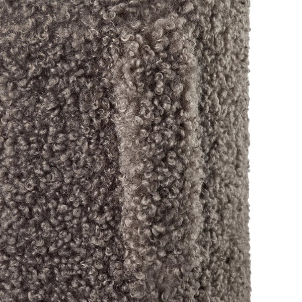 Sötétbarna buklé puff Teddy – Blomus-image-3