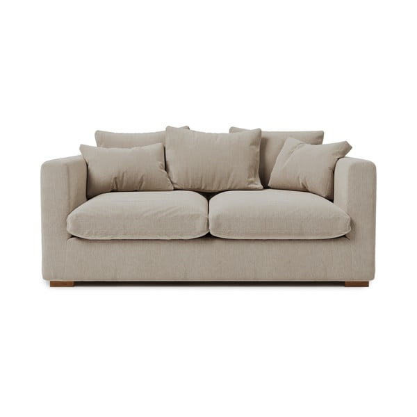 Krémszínű kordbársony kanapé 175 cm Comfy – Scandic
