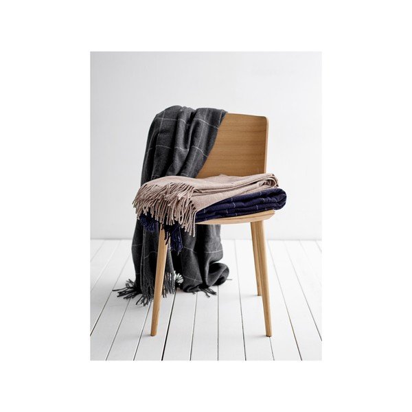 Ella fekete pléd magas gyapjútartalommal, 130 x 170 cm - Södahl-image-1