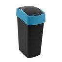 Fekete-kék műanyag szelektív szemetes 45 l Flip Bin – Curver