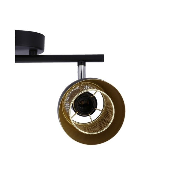 Fekete mennyezeti lámpa fém búrával 41.5x10 cm Aleksandria – Candellux Lighting-image-4