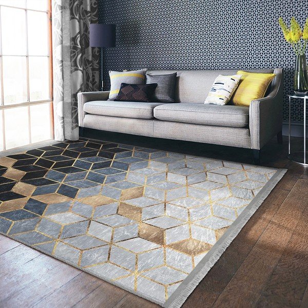 Kék-szürke futószőnyeg 80x200 cm – Mila Home-image-4