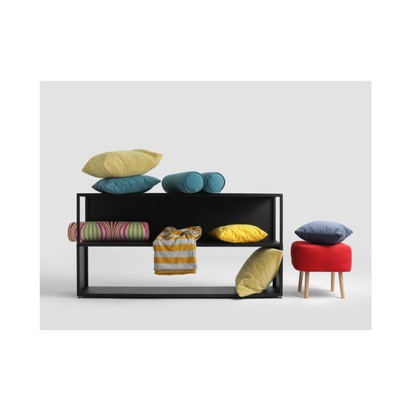 Hyller fekete könyvespolc, magasság 75 cm - Costum Form-image-3