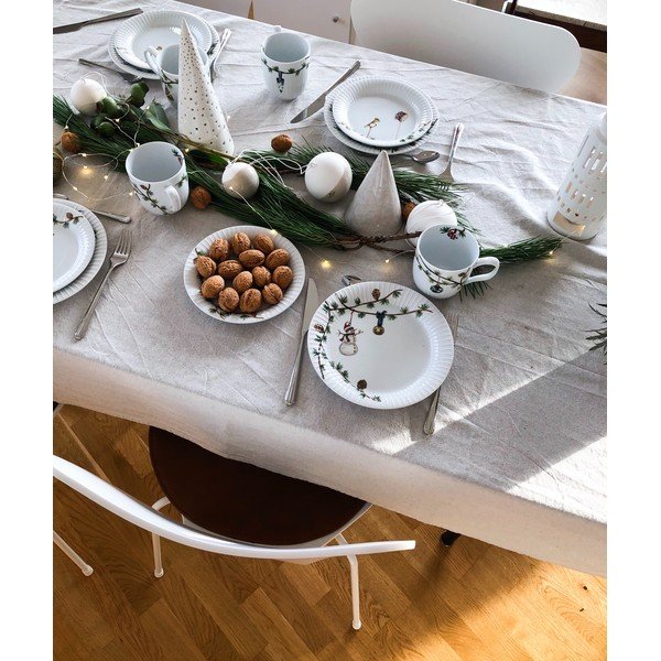 Fehér porcelán tányér karácsonyi mintával ø 22 cm Hammershøi Christmas – Kähler Design-image-2