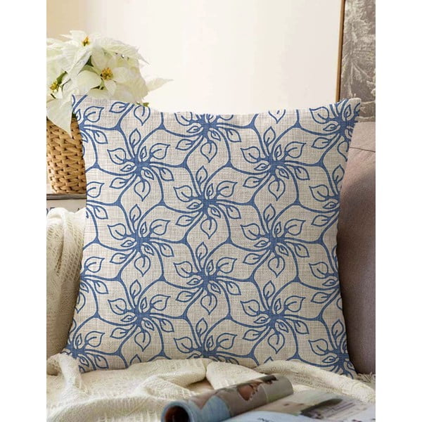 Chic kék pamut keverék párnahuzat, 55 x 55 cm - Minimalist Cushion Covers