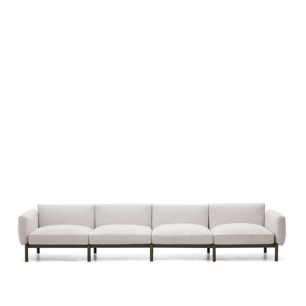 Világosszürke kerti moduláris kanapé 370 cm Sorells – Kave Home
