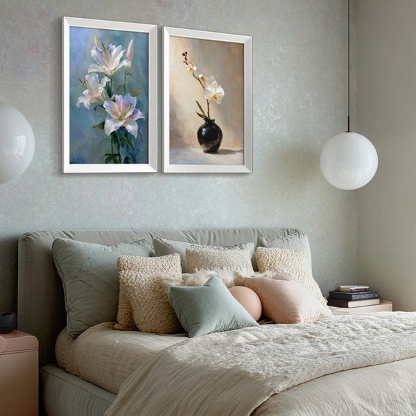 Nyomtatott keretezett kép 56x75 cm Lilies – Styler-image-1
