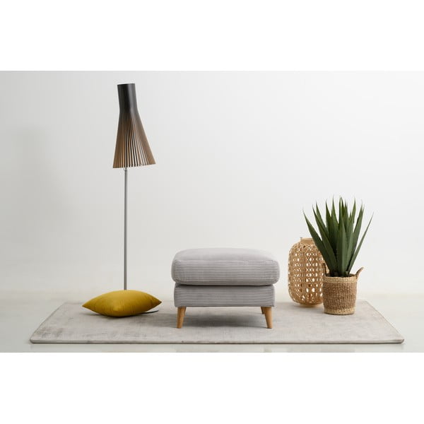 Világosszürke kordbársony lábtartó Paris – Scandic-image-1