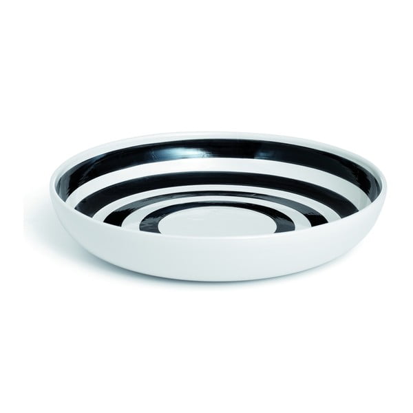 Omaggio fekete-fehér agyagkerámia tányér, ⌀ 30 cm - Kähler Design