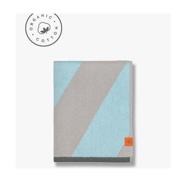 Mentazöld frottír bio pamut fürdőlepedő 70x133 cm Diagonal – Mette Ditmer Denmark-image-4