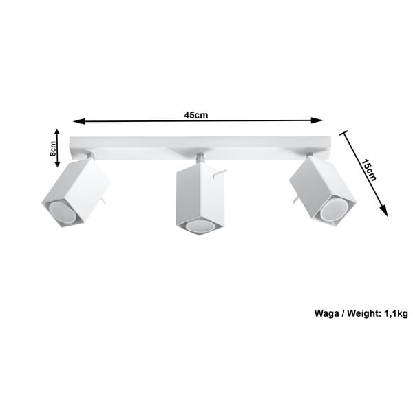 Toscana fehér mennyezeti lámpa - Sollux-image-4