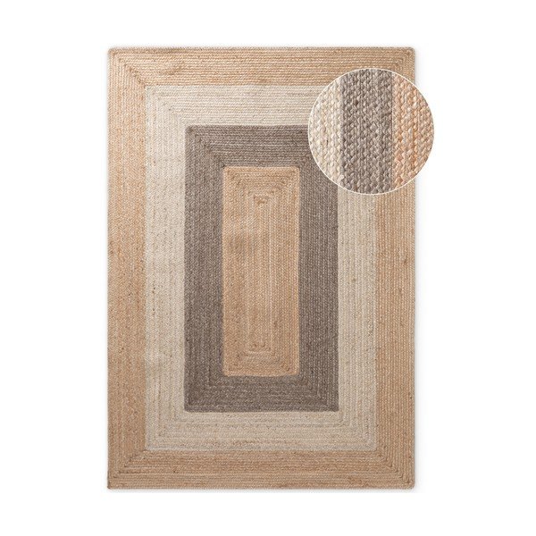 Kétoldalas-kézi szövésű juta szőnyeg 200x300 cm Juno – Hanse Home