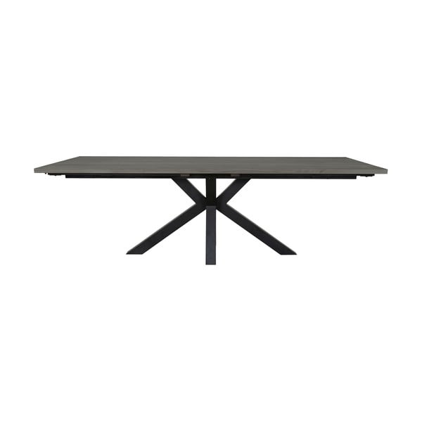 Maison szürke étkezőasztal fekete lábakkal, 100 x 240 cm - Canett