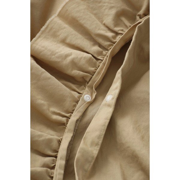 Világoszöld-khaki egyszemélyes pamut-szatén ágyneműhuzat 150x210 cm Gloria – Ellos Home-image-3