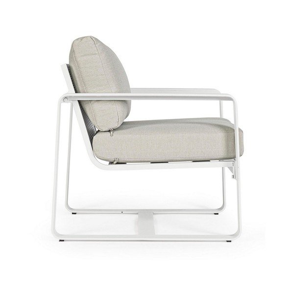 Fehér fém kerti fotel Merrigan   – Bizzotto-image-3